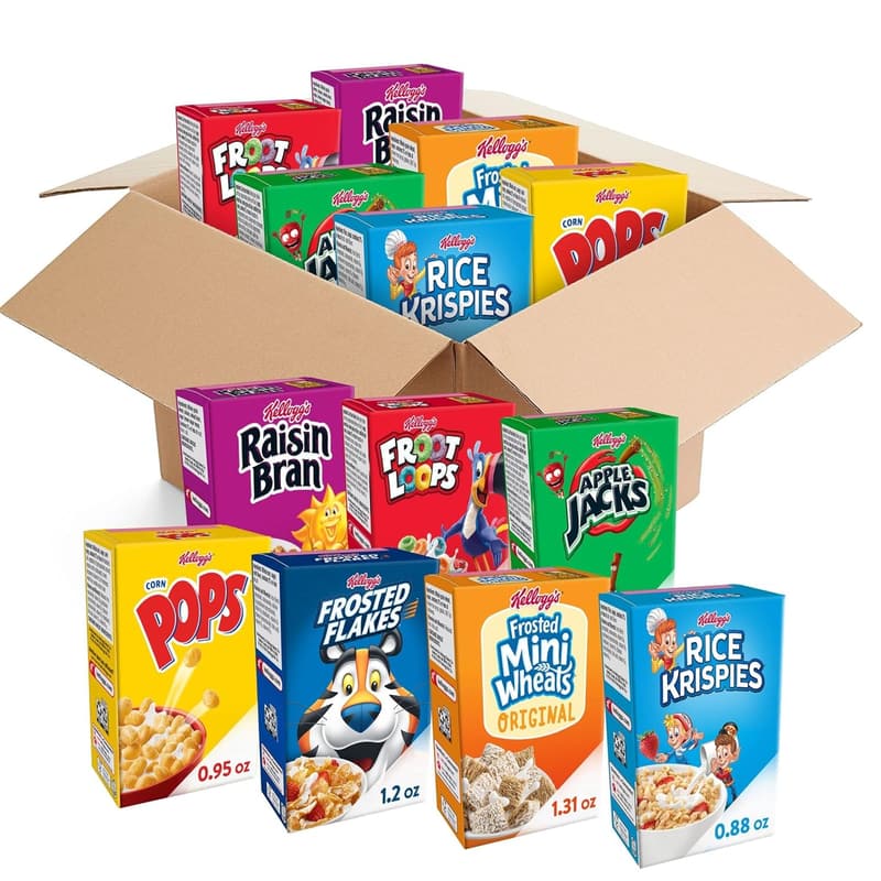 Kellogg's Breakfast Cereal Variety Pack (48 Boxes)