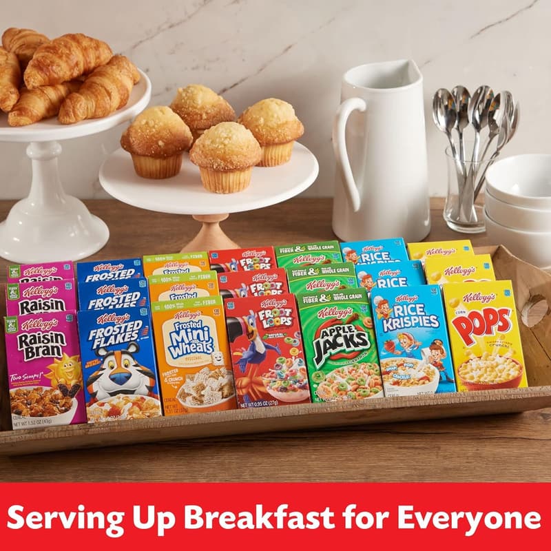 Kellogg's Breakfast Cereal Variety Pack (48 Boxes)