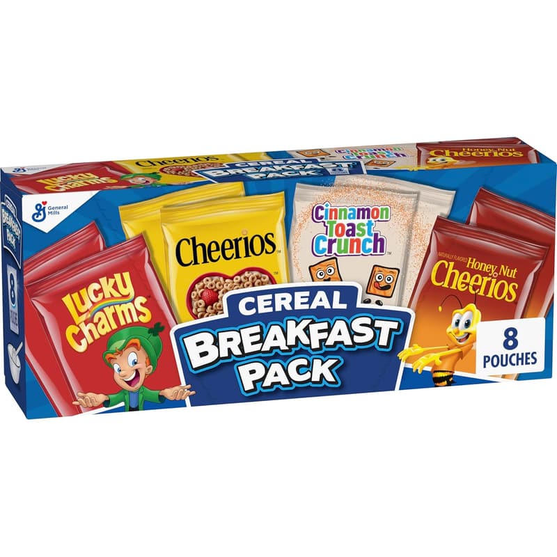 Breakfast Cereal Variety Pack – 8 Single Serve Pouches