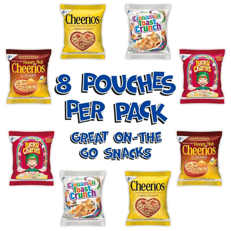 Breakfast Cereal Variety Pack – 8 Single Serve Pouches