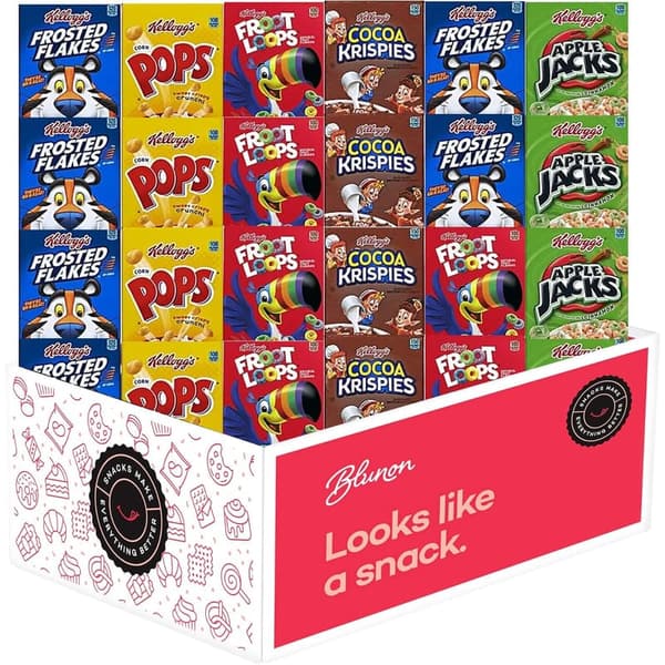 Breakfast Cereal Care Package - Mini Variety Pack (25 Count)