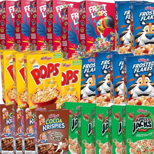 Assorted Mini Breakfast Cereal Packs - 25 Individual Servings