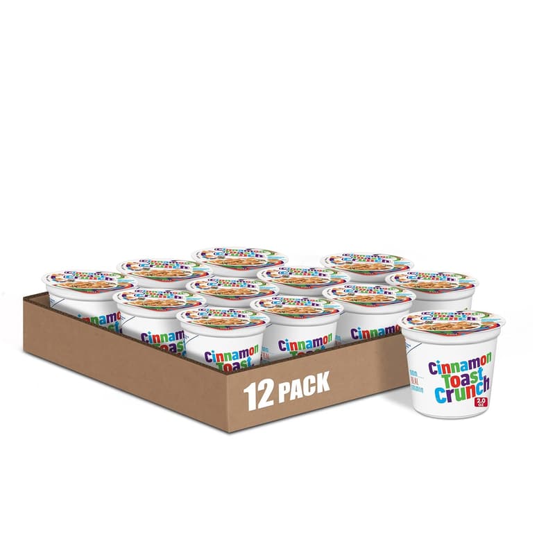 Cinnamon Toast Crunch Single Serve Cereal Cups, 12-Pack