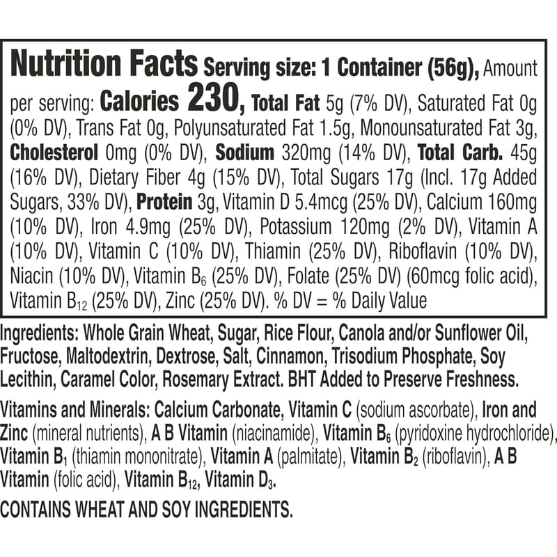 Cinnamon Toast Crunch Single Serve Cereal Cups, 12-Pack