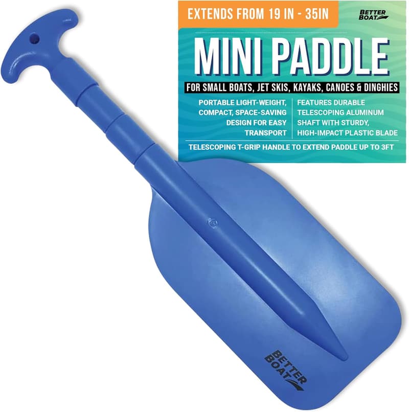 Telescoping Plastic Boat Paddle for Kayaking & Rafting