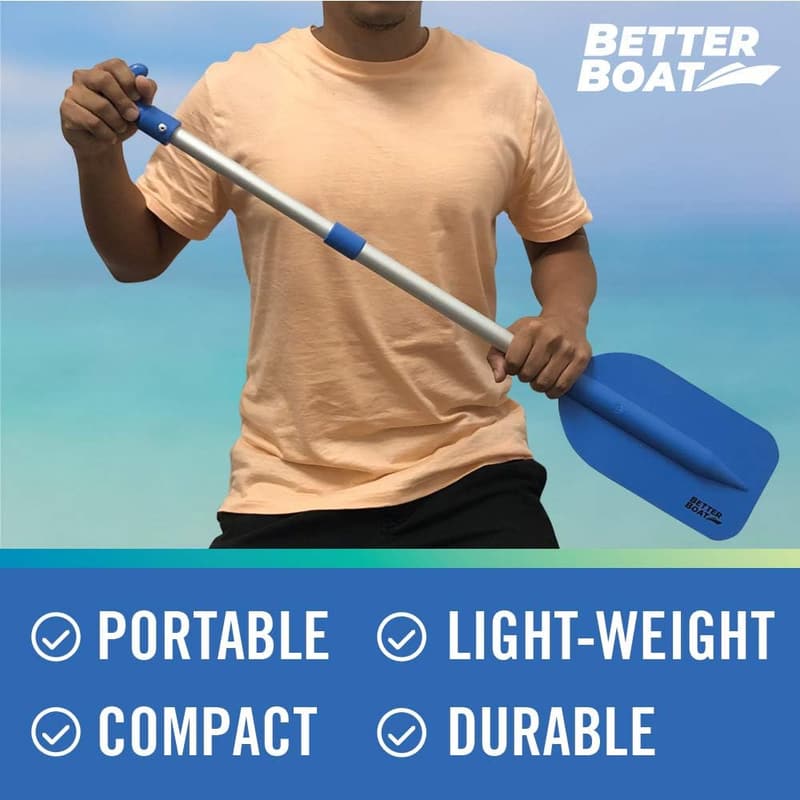 Telescoping Plastic Boat Paddle for Kayaking & Rafting