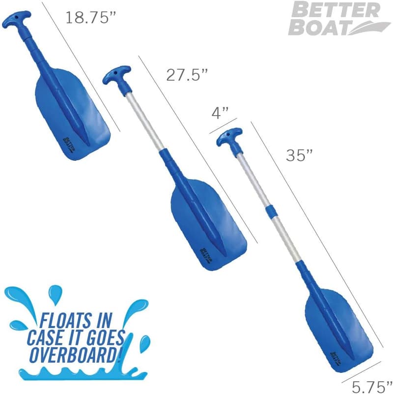 Telescoping Plastic Boat Paddle for Kayaking & Rafting