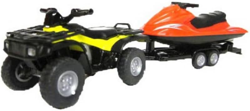 1:50 Scale Quad with Trailer & Floating Jet-Ski - Metal/Plastic