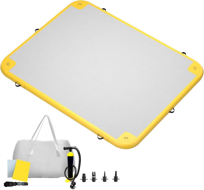 Inflatable Floating Dock Platform for Pool, Lake, Beach