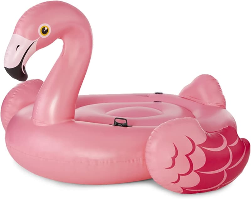 Pink Inflatable Flamingo Island Float - 86