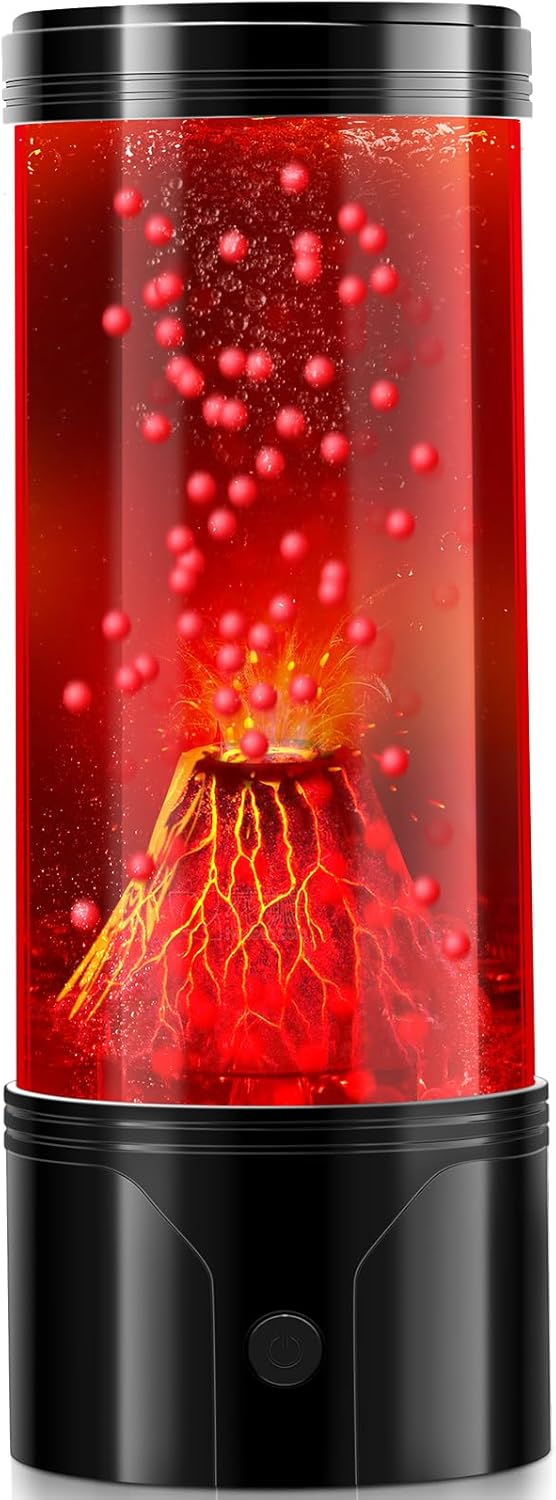 USB-Powered Volcano Night Light Lamp for Kids & Adults