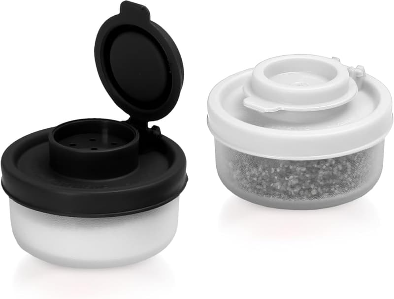 Moisture-Proof Camping Salt & Pepper Shakers - Set of 2
