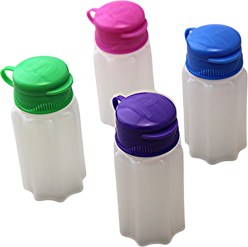 Set of 4 Mini Salt and Pepper Shakers – BPA-Free Plastic, Travel-Friendly