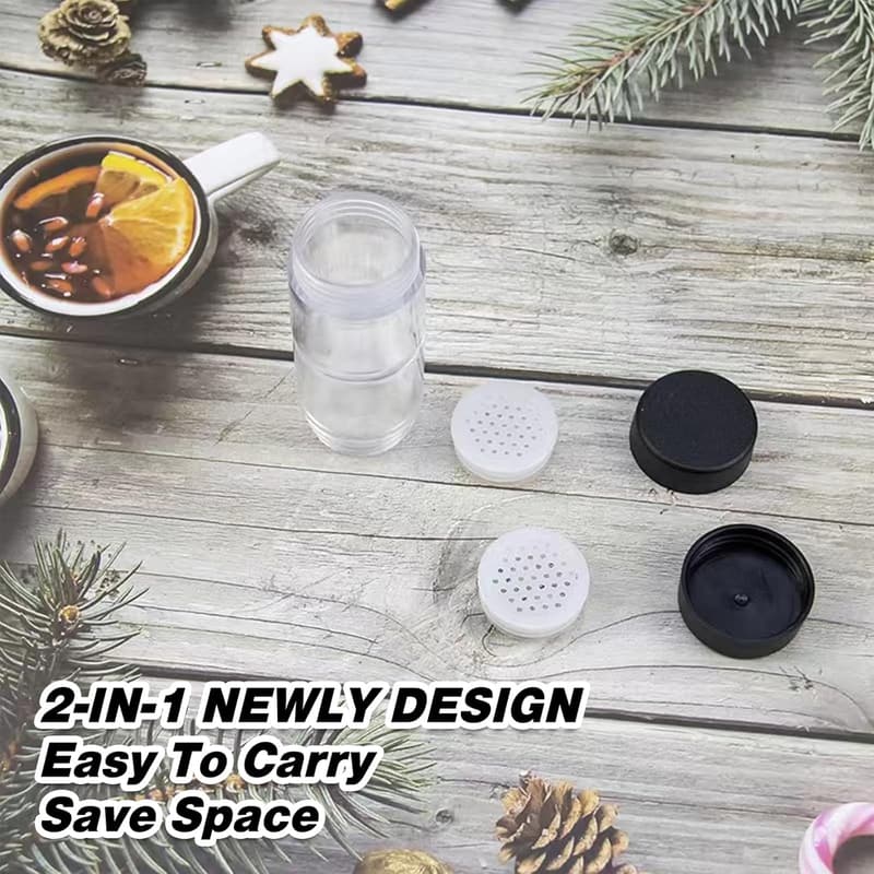 Moisture-Proof 2-in-1 Salt and Pepper Shakers for Camping