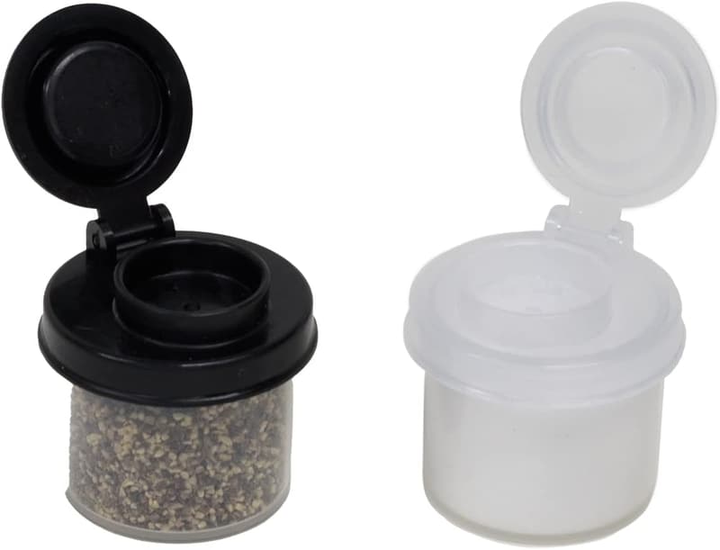 Moisture-Proof Mini Salt and Pepper Shakers for Outdoor Use