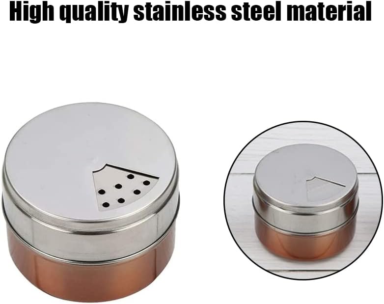 Stainless Steel Salt and Pepper Shakers for Kitchen (Set of 2)