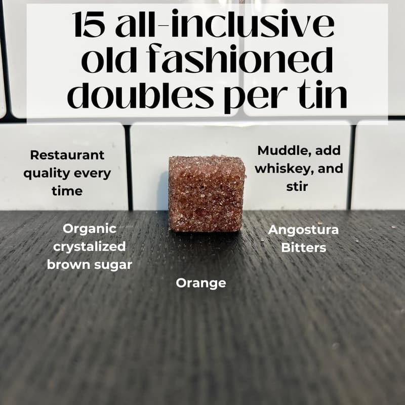Old Fashioned Cocktail Cubes - Instant Mix (15 Cubes)