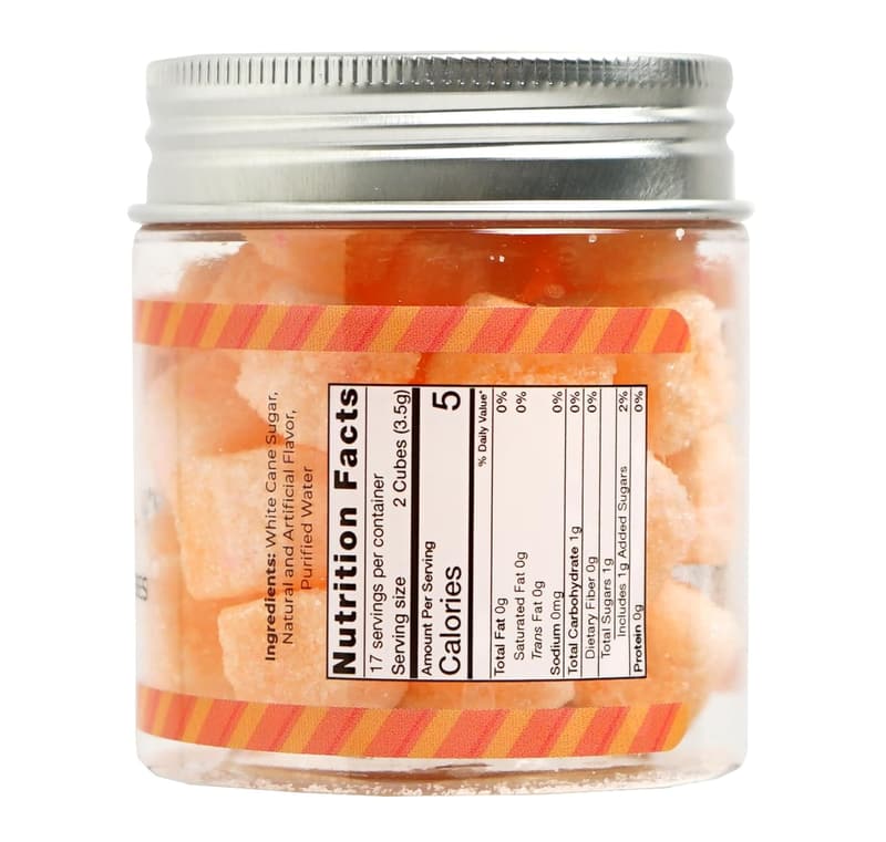 Peach-Infused Handcrafted Sugar Cubes – Perfect for Drinks & Gifts