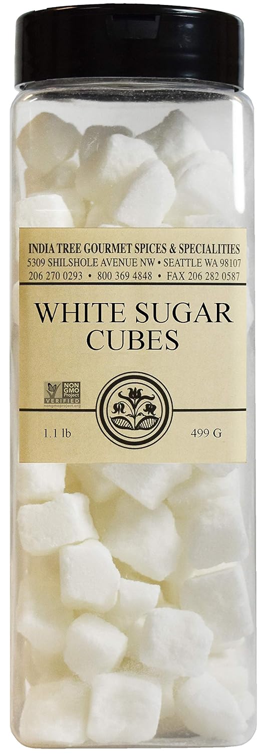 Fair Trade Non-GMO White Sugar Cubes - 1.1 lb Container