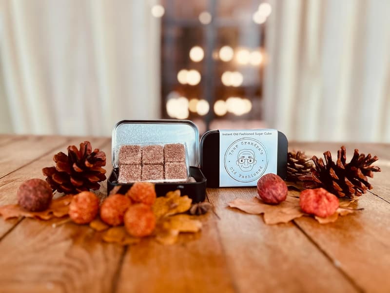 Travel Tin of Old Fashioned Cocktail Cubes
