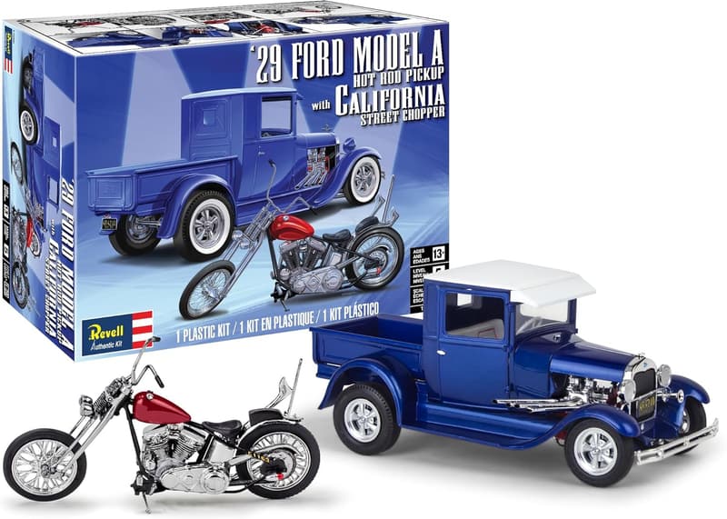 1929 Ford Model A Hot Rod Pickup Building Kit - 1:25 Scale