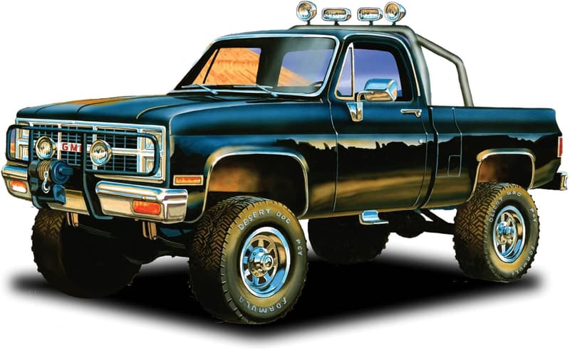 1984 GMC Pickup Black Model Kit 1:25 Scale