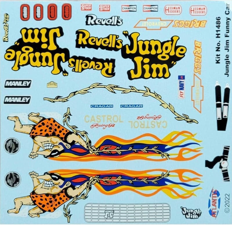 Jungle Jim Vega Funny Car Model Kit, Multicoloured