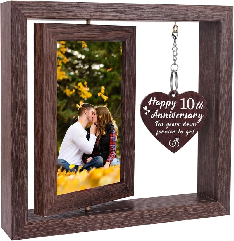 10th Anniversary Picture Frame Gift for Couples