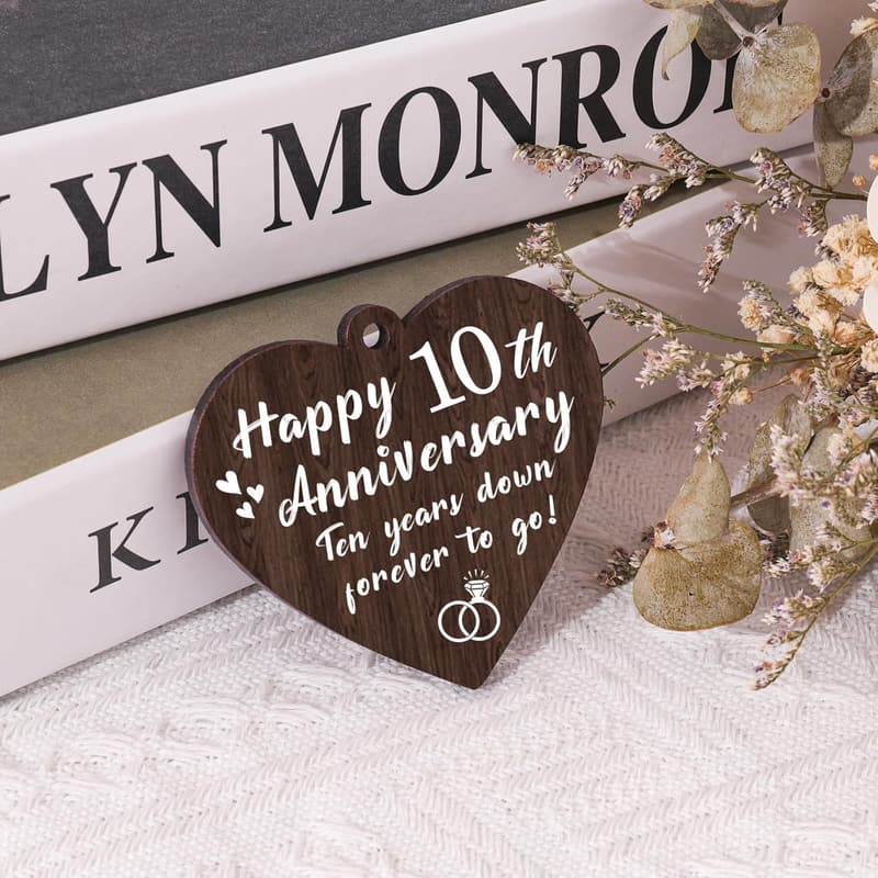 10th Anniversary Picture Frame Gift for Couples