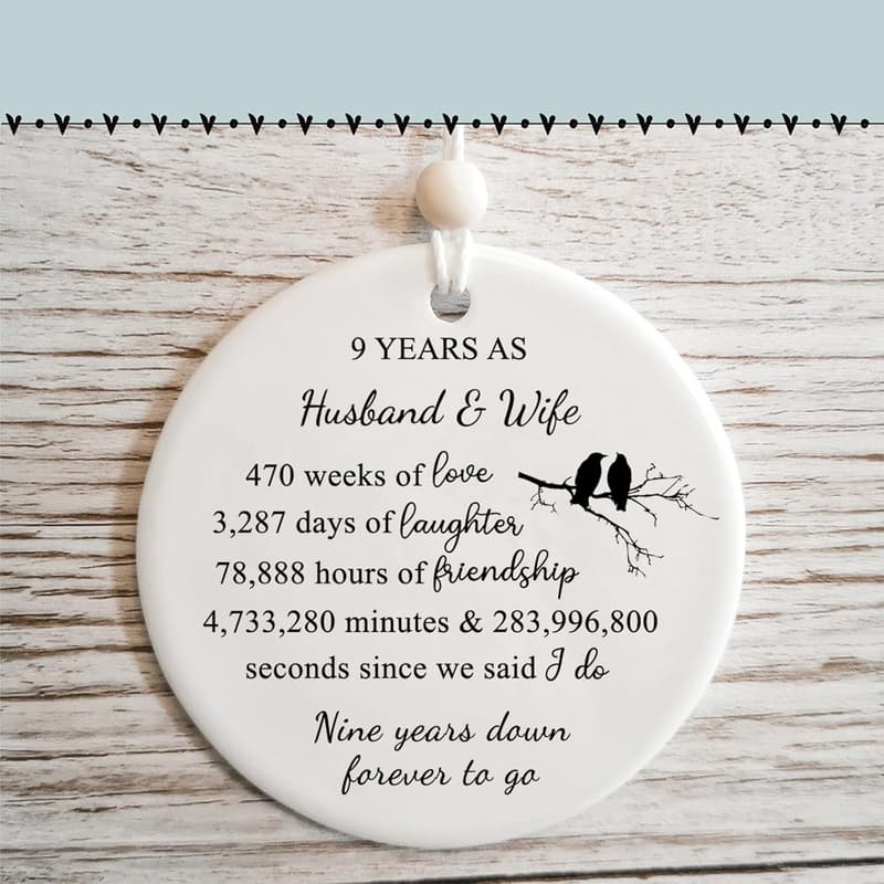 9th Anniversary Pottery Gift for Couples