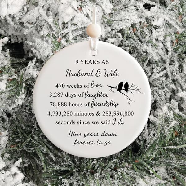 9th Anniversary Pottery Gift for Couples