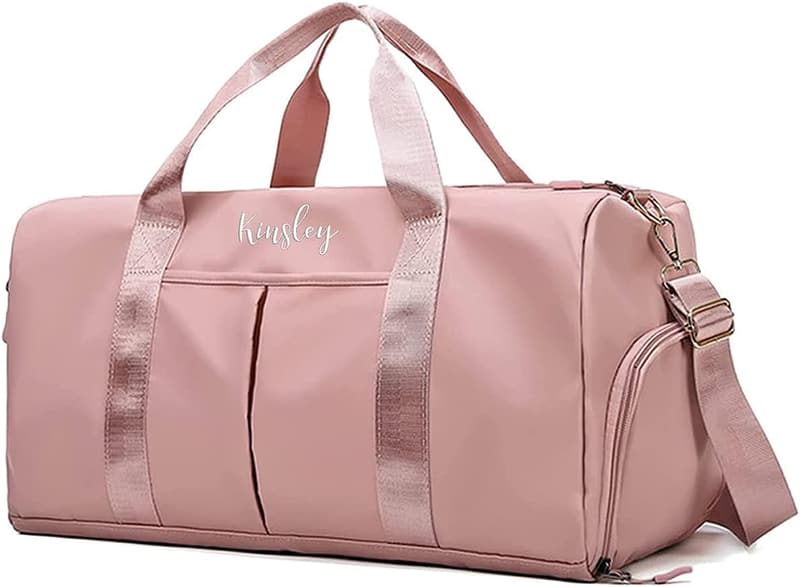 Personalized Gym Duffel Bag with Wet/Dry Pockets - Groomsman Gift
