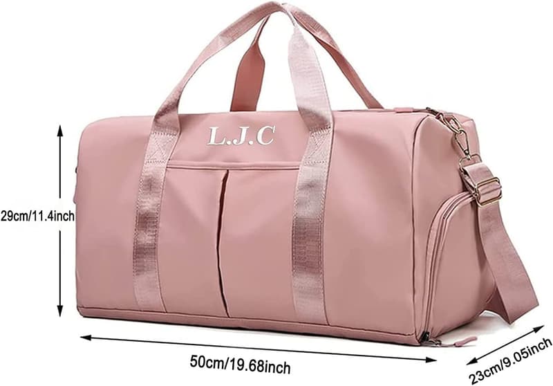 Personalized Gym Duffel Bag with Wet/Dry Pockets - Groomsman Gift