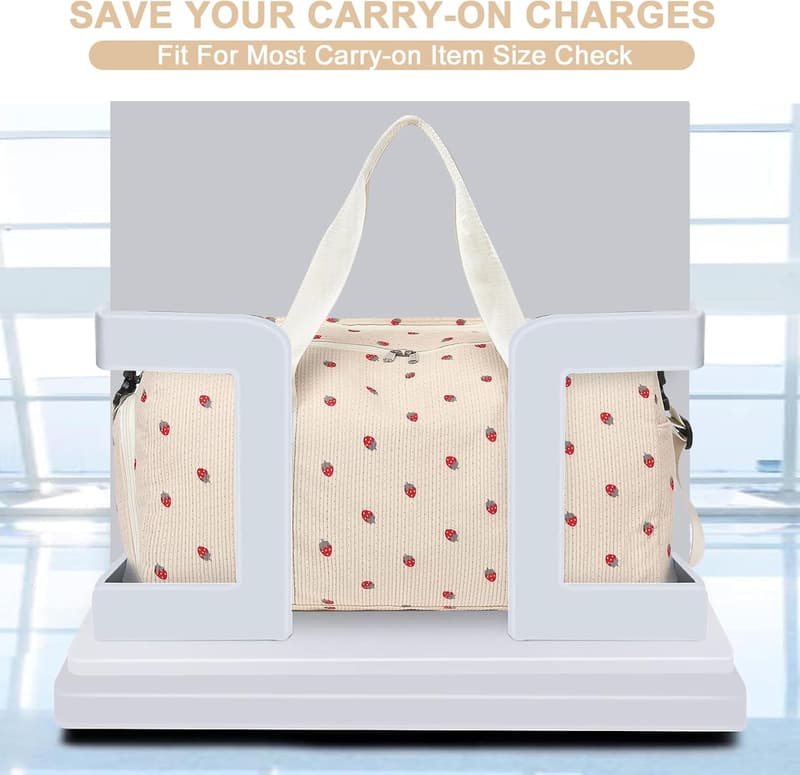 Cute Girls' Waterproof Duffle Bag with Shoe Compartment