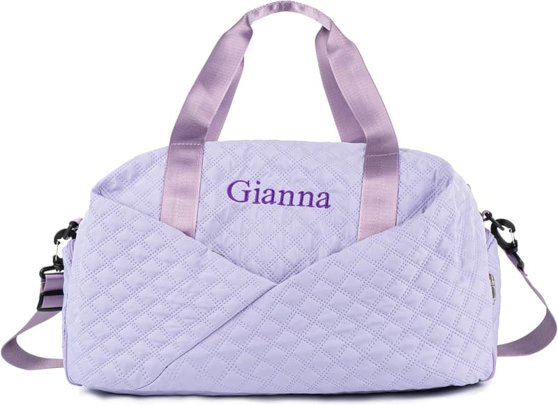 Personalized Quilted Duffle Bag for Women - 30L Gym Weekender