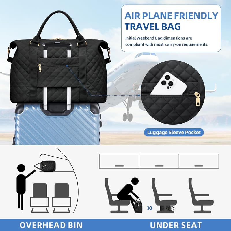 Personalized Travel Duffle Bag for Women - Gift for Her