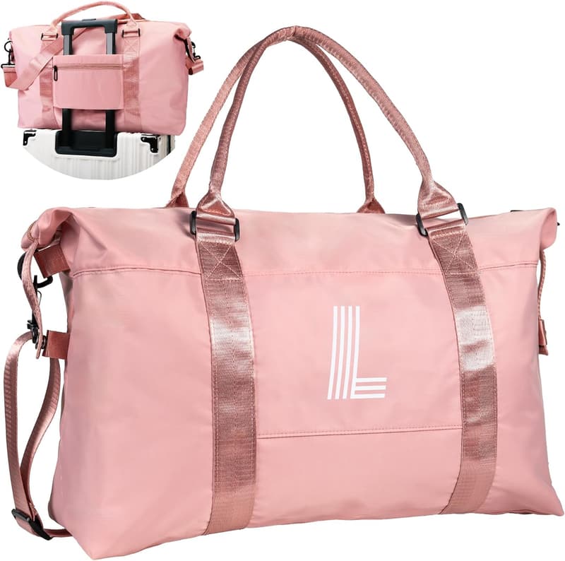 Personalized Pink Duffel Bag for Girls' Birthdays