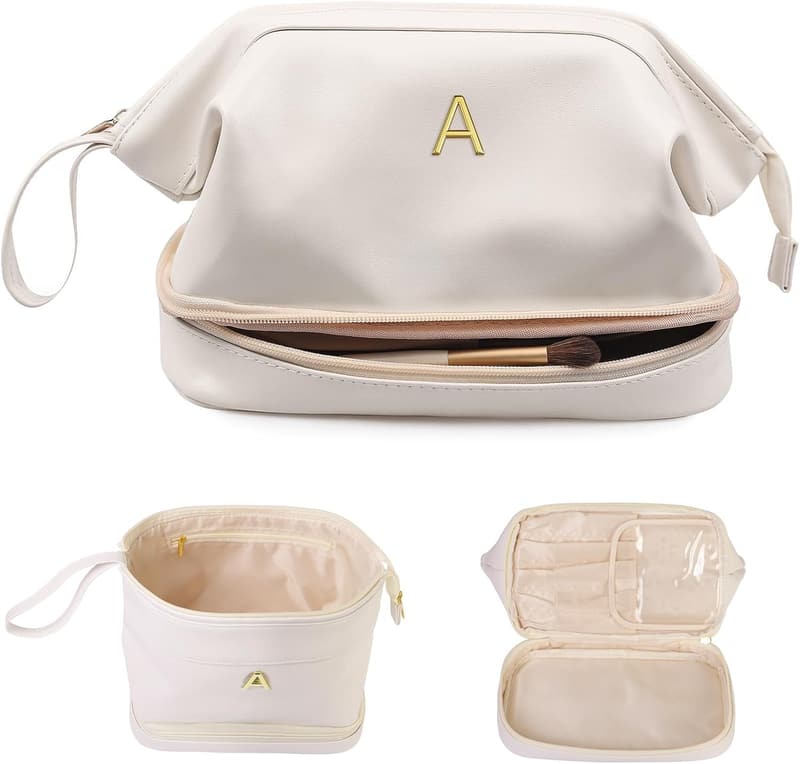 Personalized Large Makeup Bag for Women – Travel Essentials