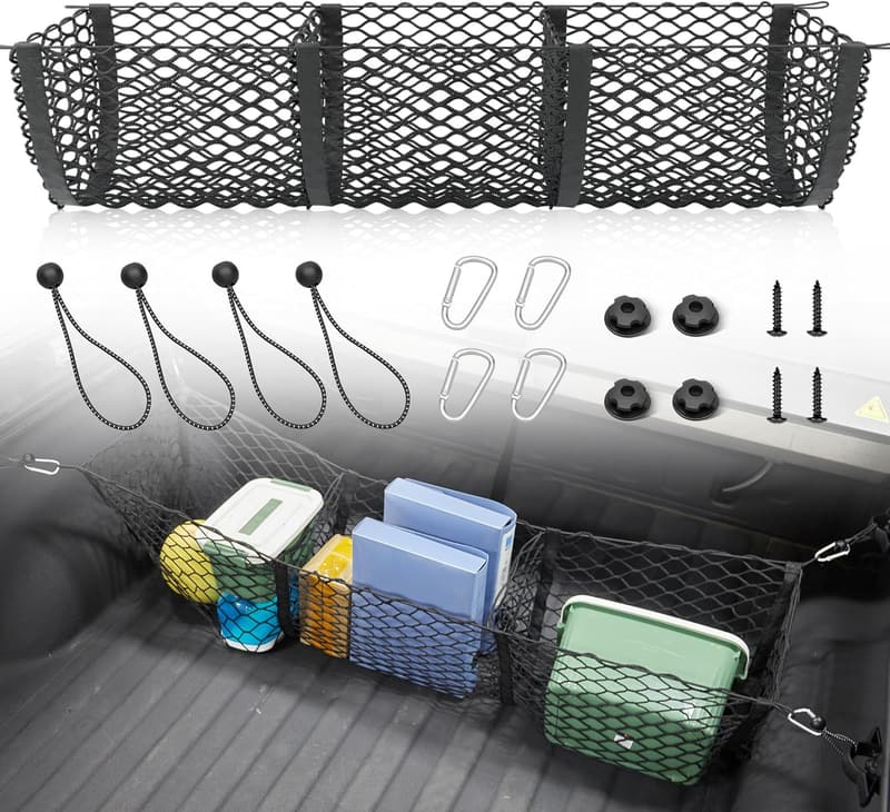 Universal Truck Bed Cargo Net with 4 Bungee Balls