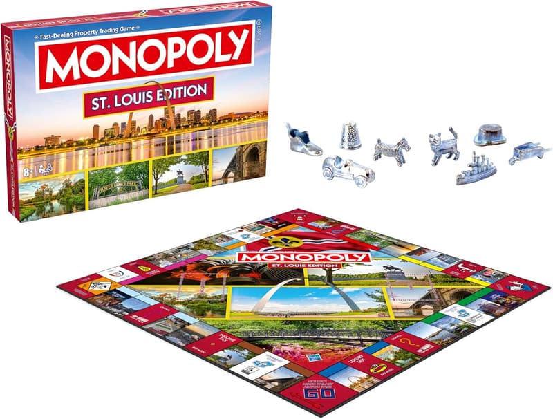 St. Louis Monopoly Board Game for 2-6 Players, Ages 8+