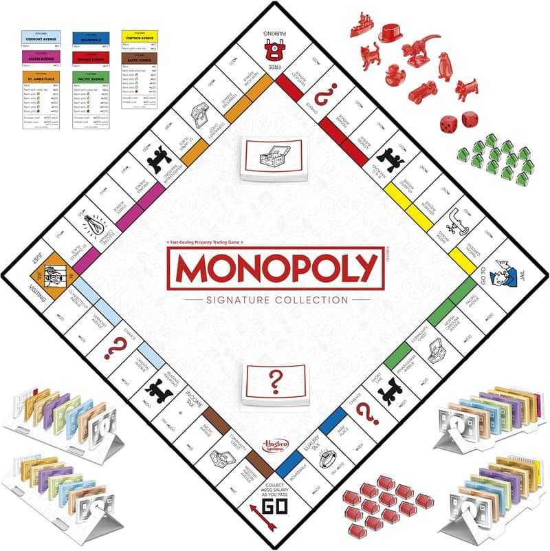 Monopoly Signature Collection Family Board Game for 2-6 Players