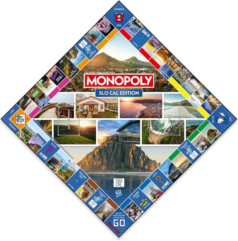 SLO Cal Edition Monopoly Board Game for 2-6 Players