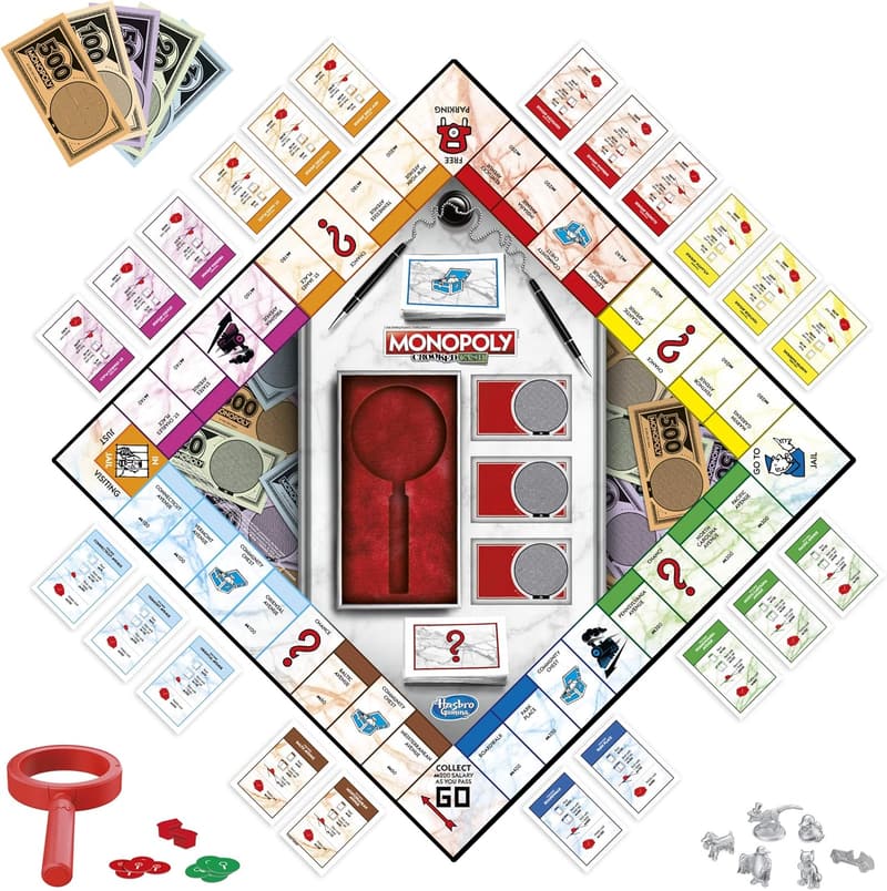 Monopoly Crooked Cash Board Game for Families, Ages 8+