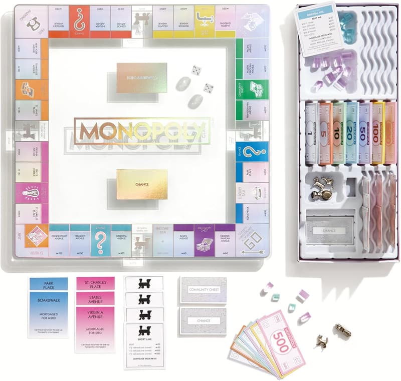 Monopoly Aura Edition with Tempered Glass Game Board