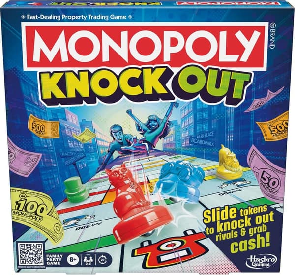 Monopoly Knockout Board Game for 2-8 Players | Ages 8+
