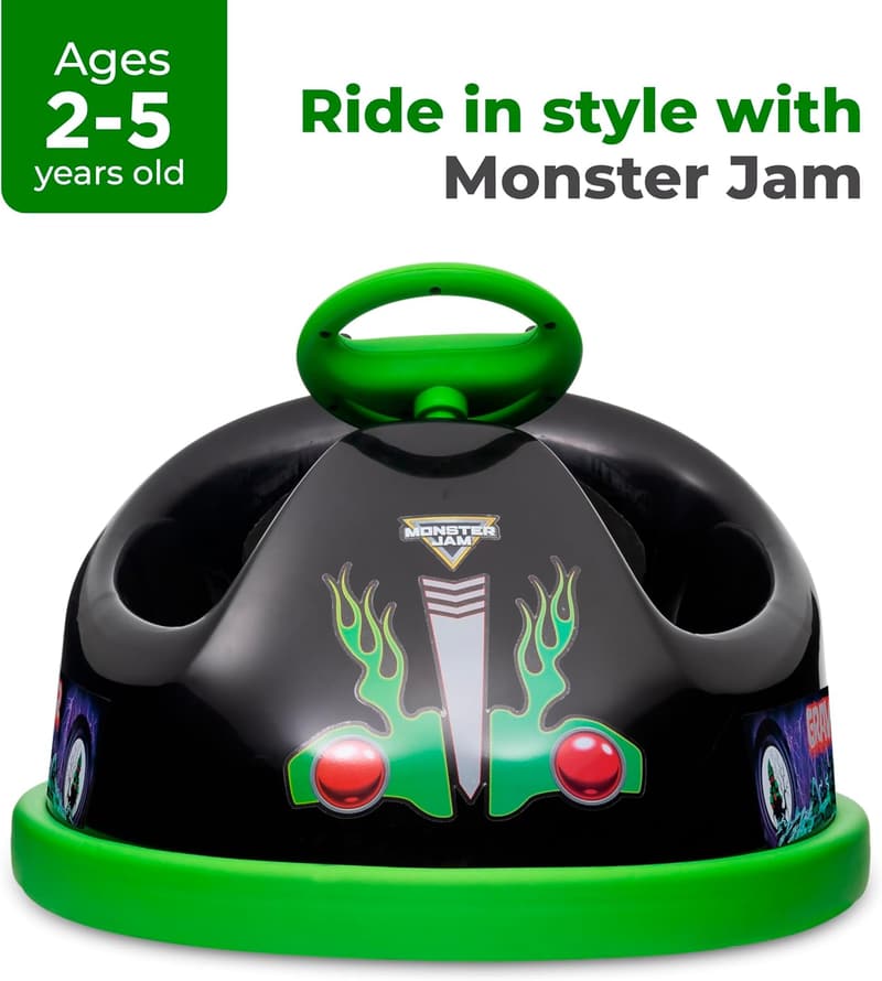 Kids' Electric Bumper Car with Remote Control and LED Lights