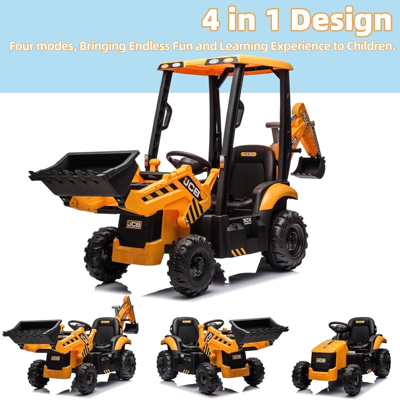 Kids Electric Excavator Ride-On Vehicle with Remote Control