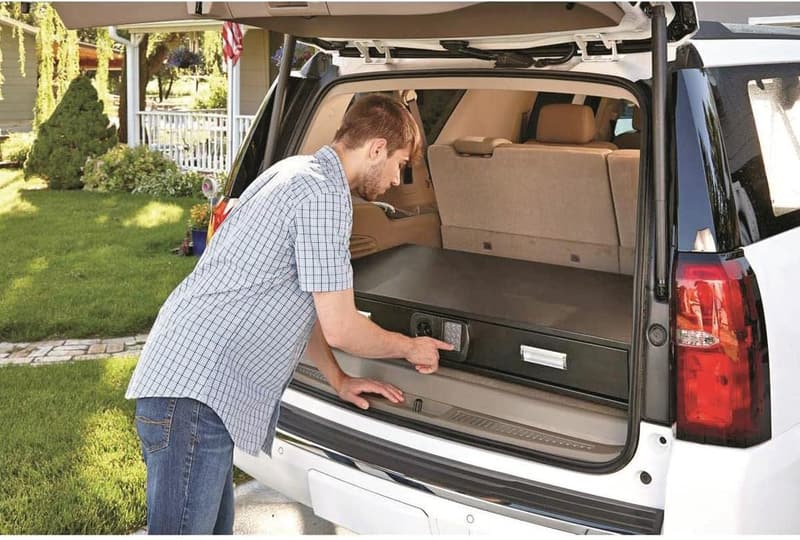 XXL Under Bed Safe for Firearms & Valuables – Black, Space-Saving