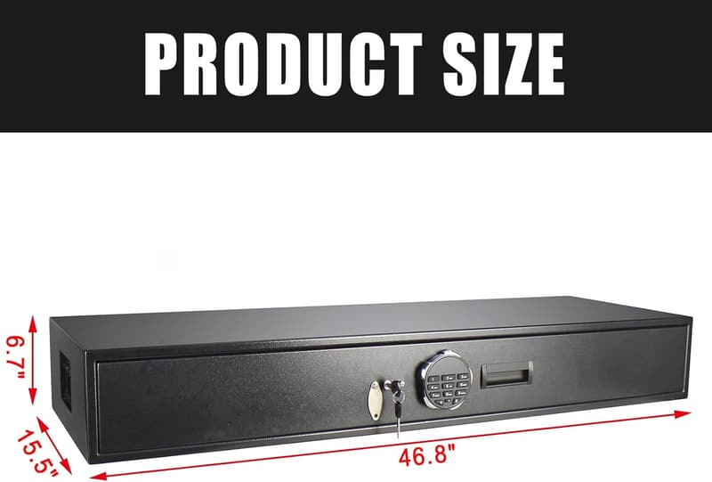 Under Bed Safe for Gun Storage and Accessories