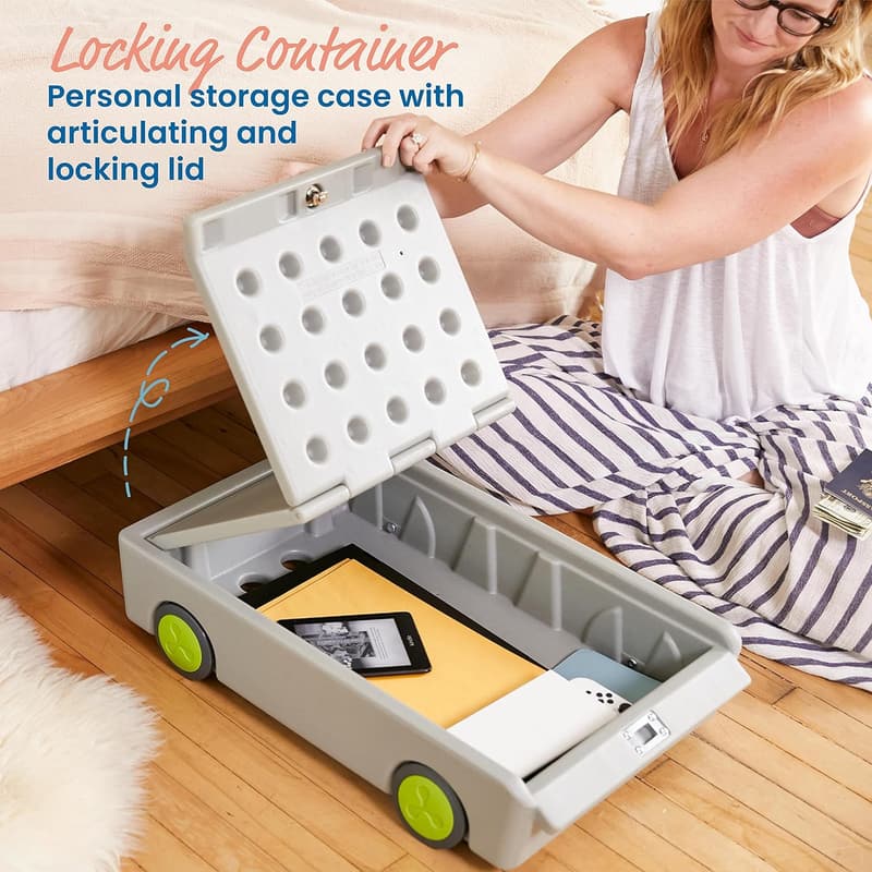 Travel Lockbox - ECR4Kids Grey Personal Safe